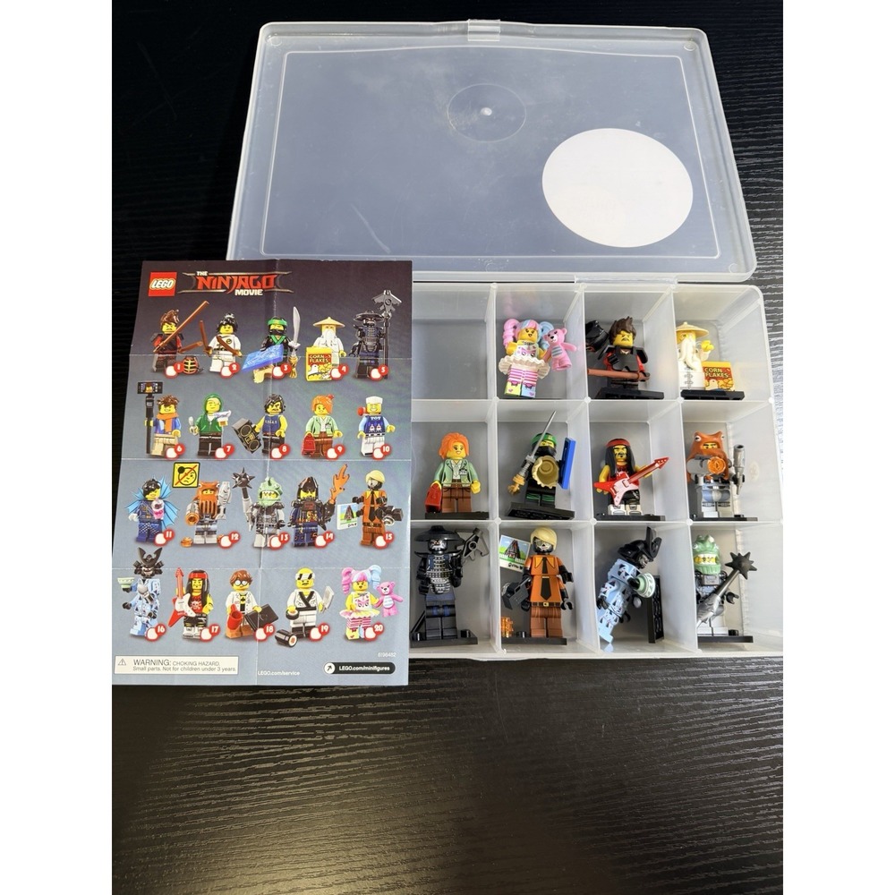 LEGO Ninjago Movie Minifigure Lot of 11 CMF Figures Accessories Case 71019